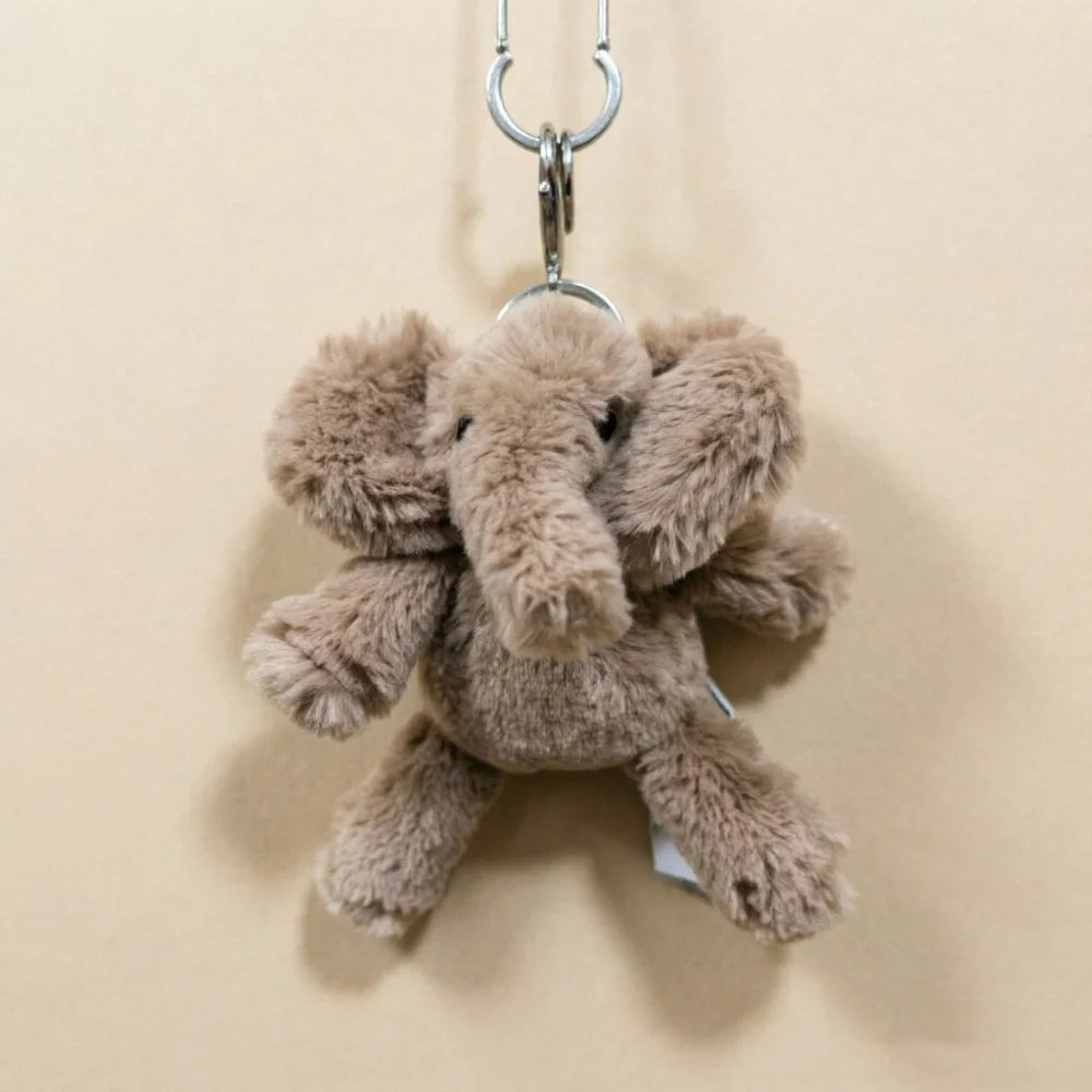 High quality cotton candy plush keychain, sky dragon, croissant toy JC bag charm cake little bear plush keychain decoration gift