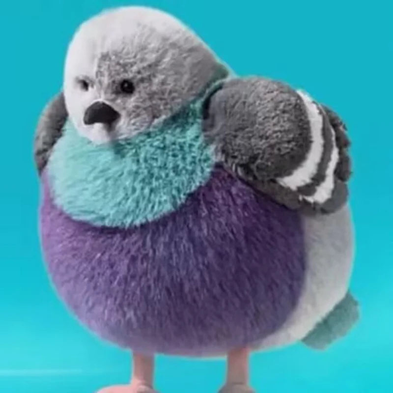 Funny Fat Pigeon Plush Pillow Super Soft bird Plush toy for Bed Sofa Office Non-Slip Machine Washable Cute Home Decor Gift
