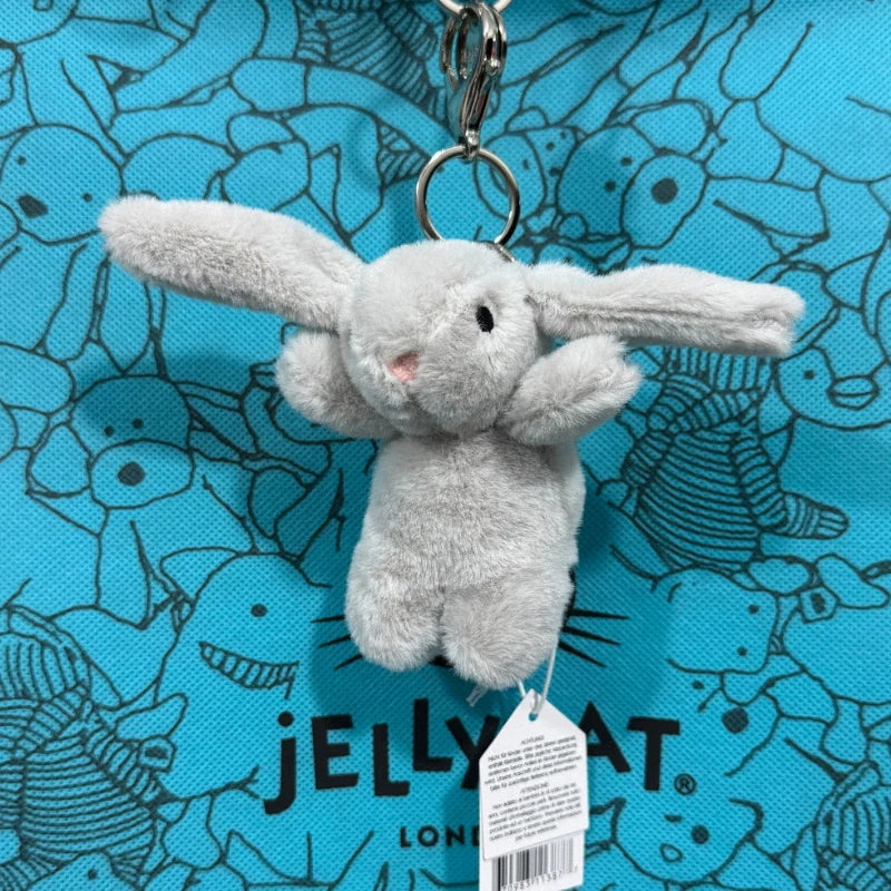 Hot-selling UK limited edition tea bag marshmallow cartoon cat plush interactive toy pet girl gift graduation seasongiftkeychain