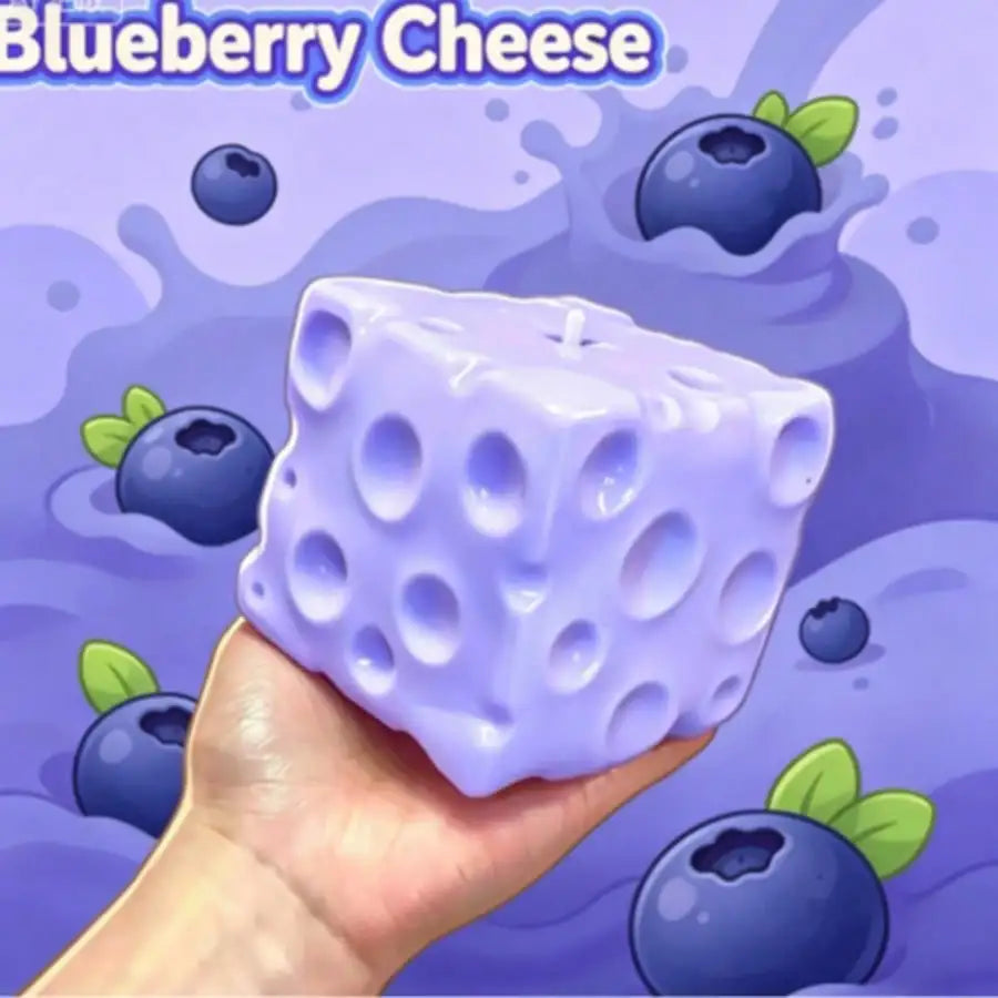 New Blueberry Cheese Cake Squishy Toy Soft Slow Rebound Texture Stress Relief Squeezy Ball Finger Pressure Relief Squeezy Toy