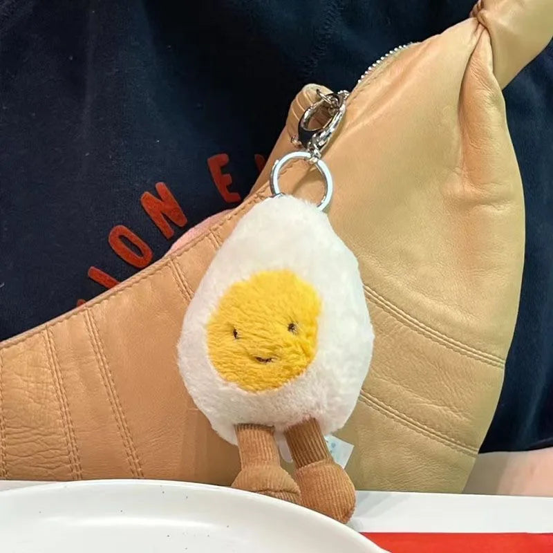 High quality cotton candy plush keychain, sky dragon, croissant toy JC bag charm cake little bear plush keychain decoration gift