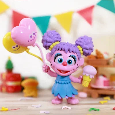 POP MART Sesame Street Party Series Blind Box Toys Kawaii Anime Action Figure Surprise Genuine Original Mystery Box Girls Gift
