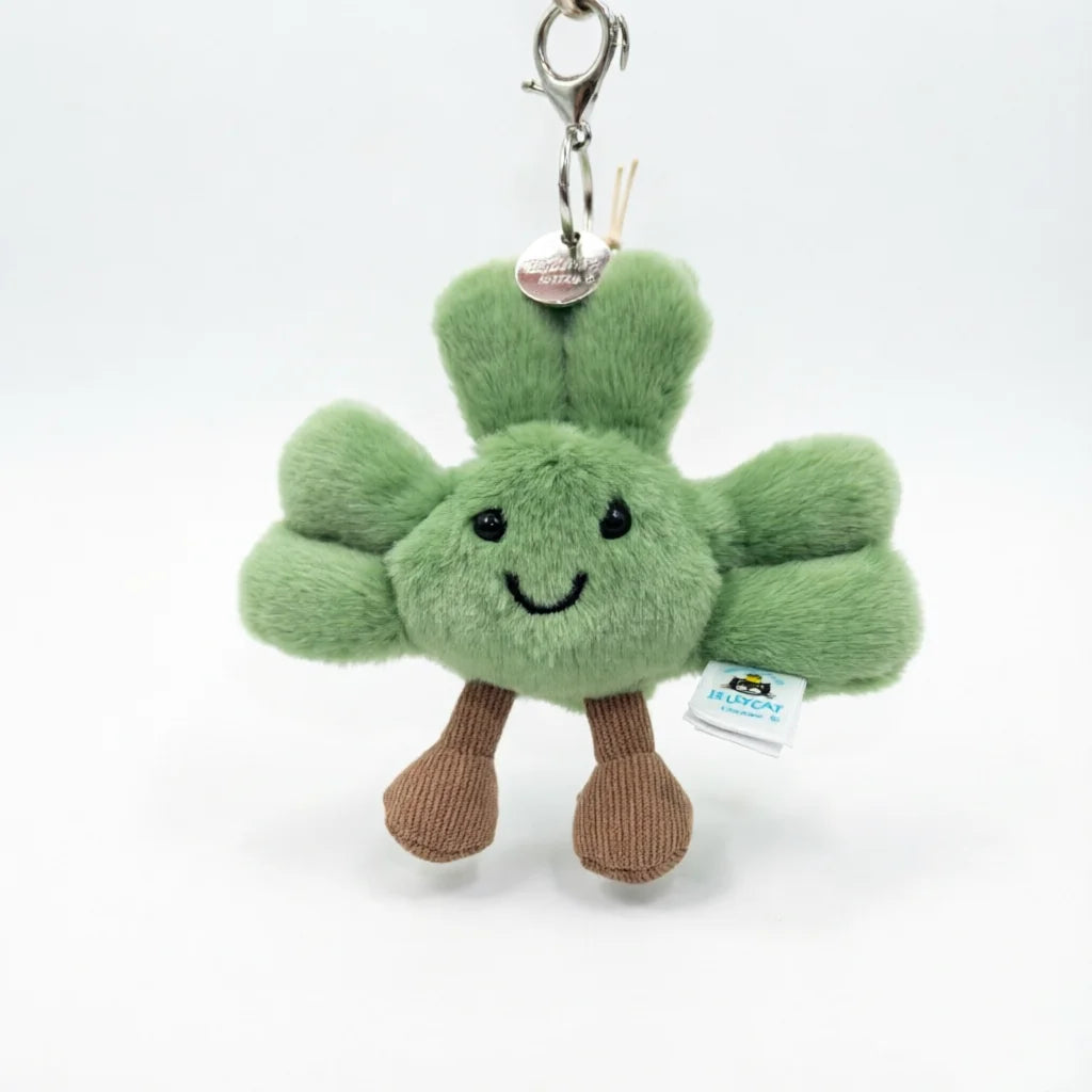 Hot-selling UK limited edition tea bag marshmallow cartoon cat plush interactive toy pet girl gift graduation seasongiftkeychain