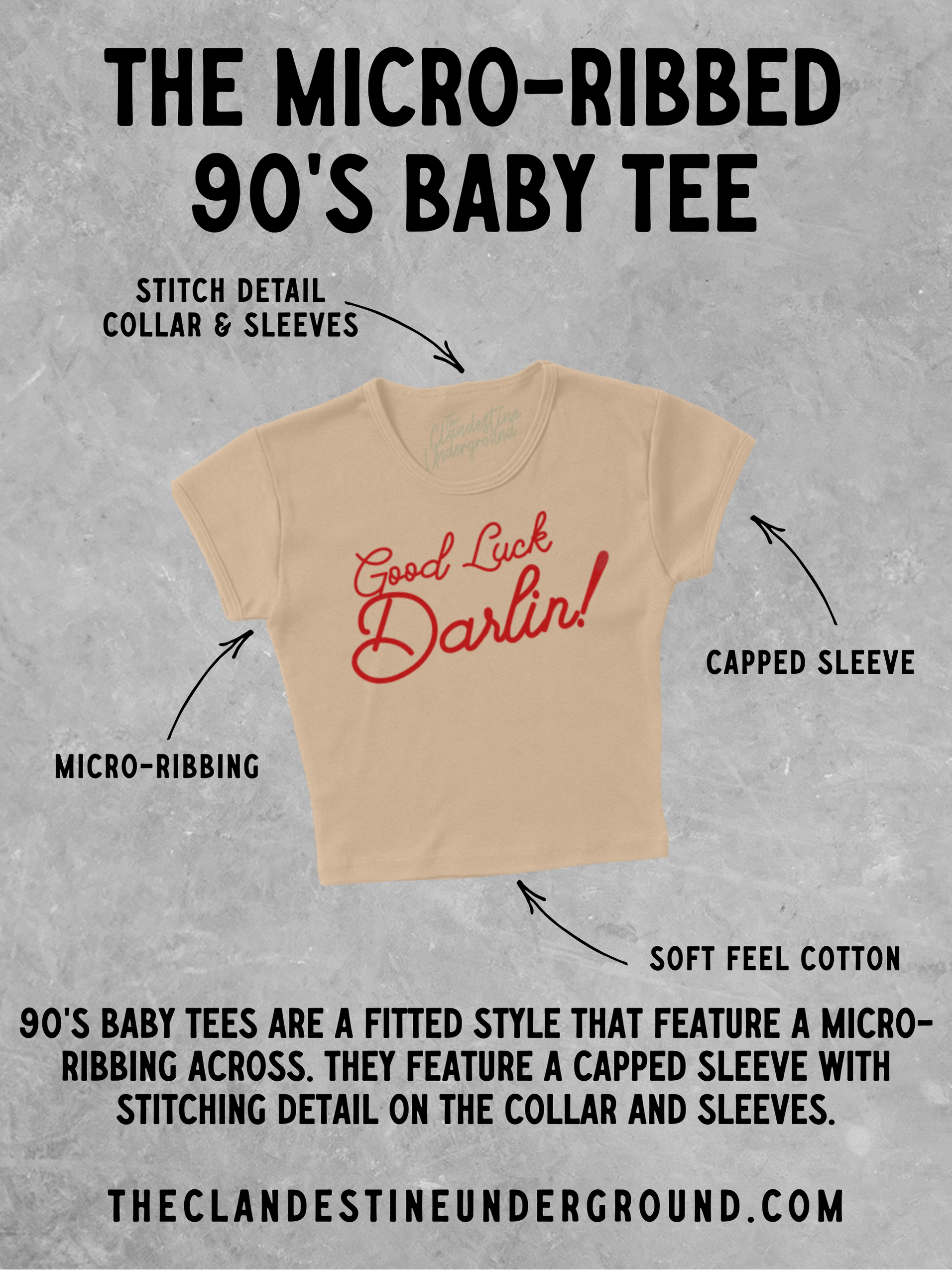 Underground Original Design: Have a Nice Day! Butterflies Micro-Ribbed Baby Tee