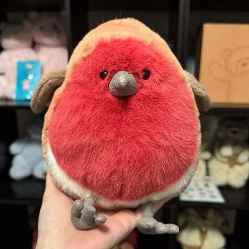 Kawaii Robin Plush Toys Soft Skin-friendly Sleep Companion Realistic Desktop Decorative Item Birthday Gifts For Friends Children