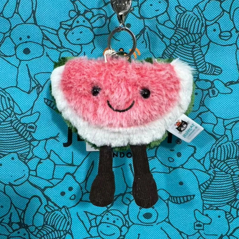 Hot-selling UK limited edition tea bag marshmallow cartoon cat plush interactive toy pet girl gift graduation seasongiftkeychain