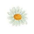 Hand-Painted Daisy Kiss-Cut Sticker | Floral Laptop Decal | Watercolor Flower