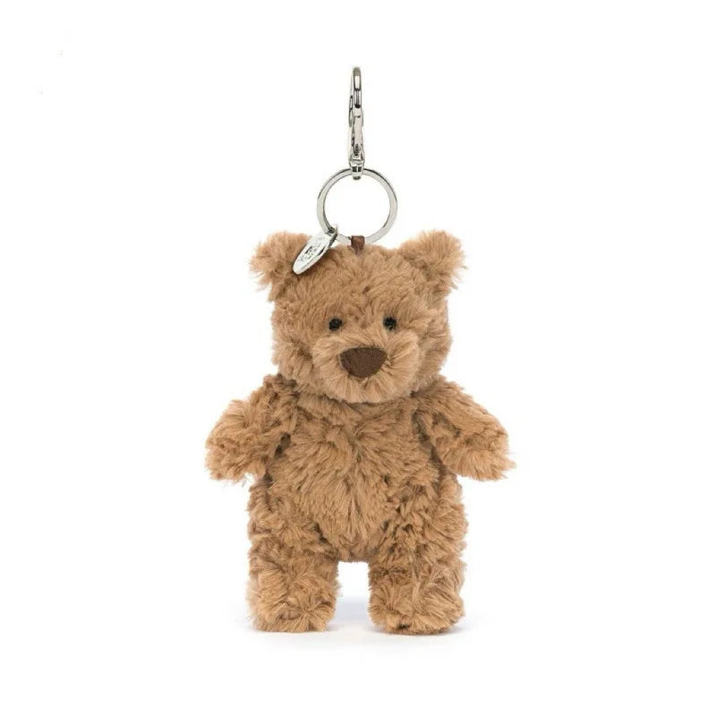 High quality cotton candy plush keychain, sky dragon, croissant toy JC bag charm cake little bear plush keychain decoration gift