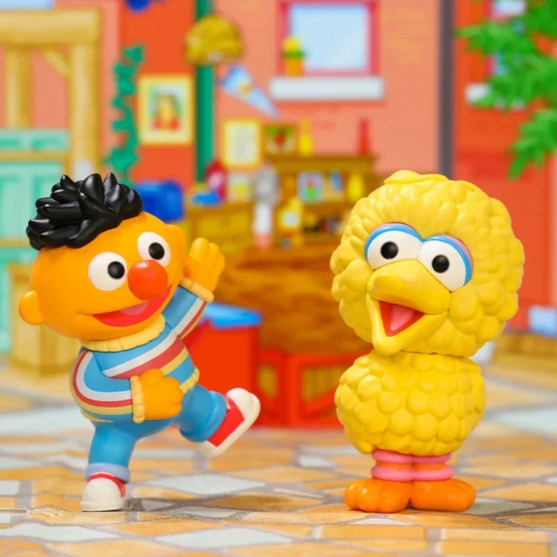 POP MART Sesame Street Basics Genuine Blind Box Mystery Box Guess Bag Toys Doll Cute Anime Figure Desktop