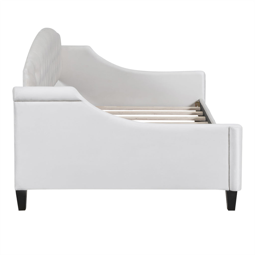 Modern Luxury Tufted Button Daybed - Twin - Beige