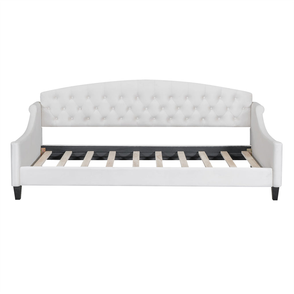 Modern Luxury Tufted Button Daybed - Twin - Beige