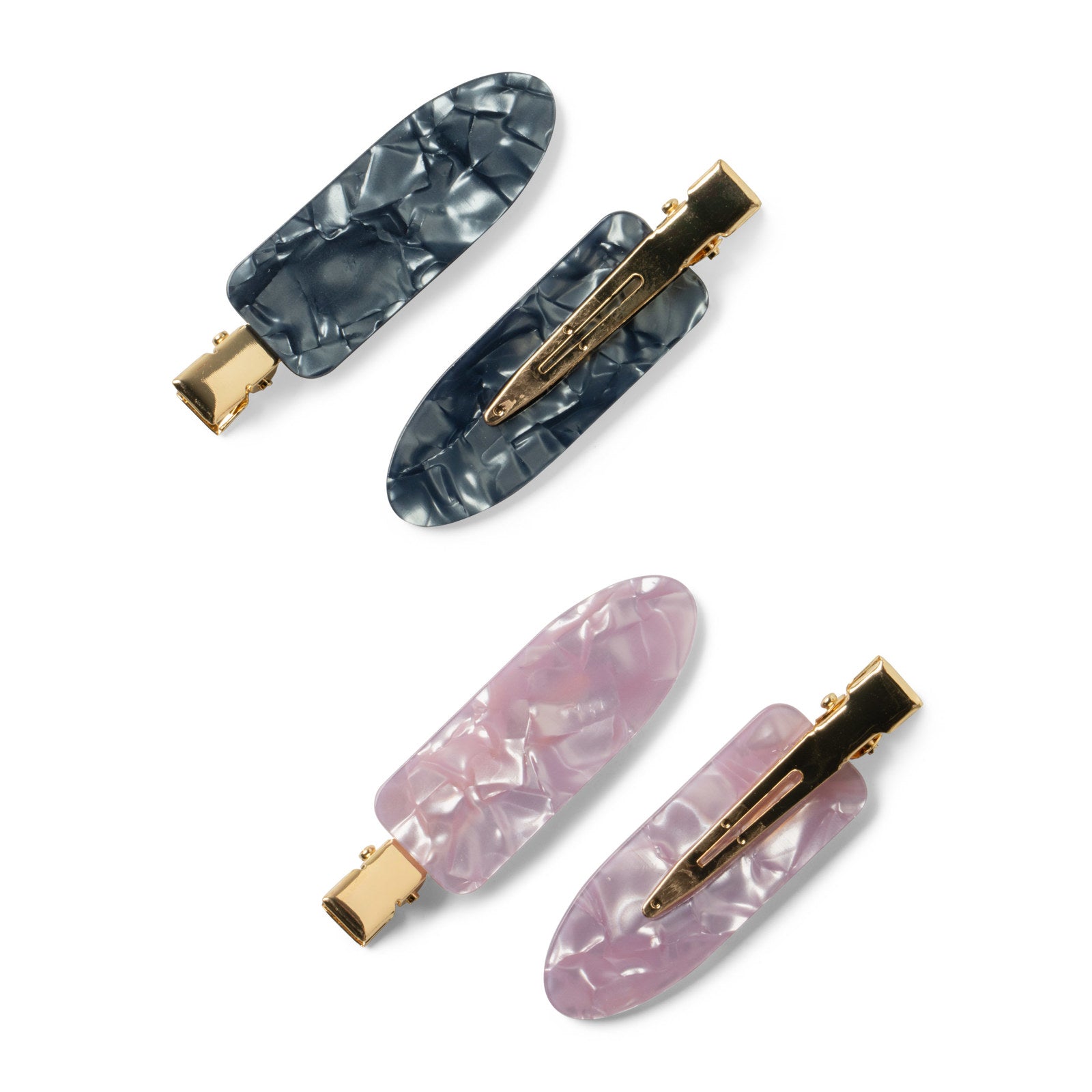 Crush™ High Standards Creaseless Hair Clips – Purple/Black
