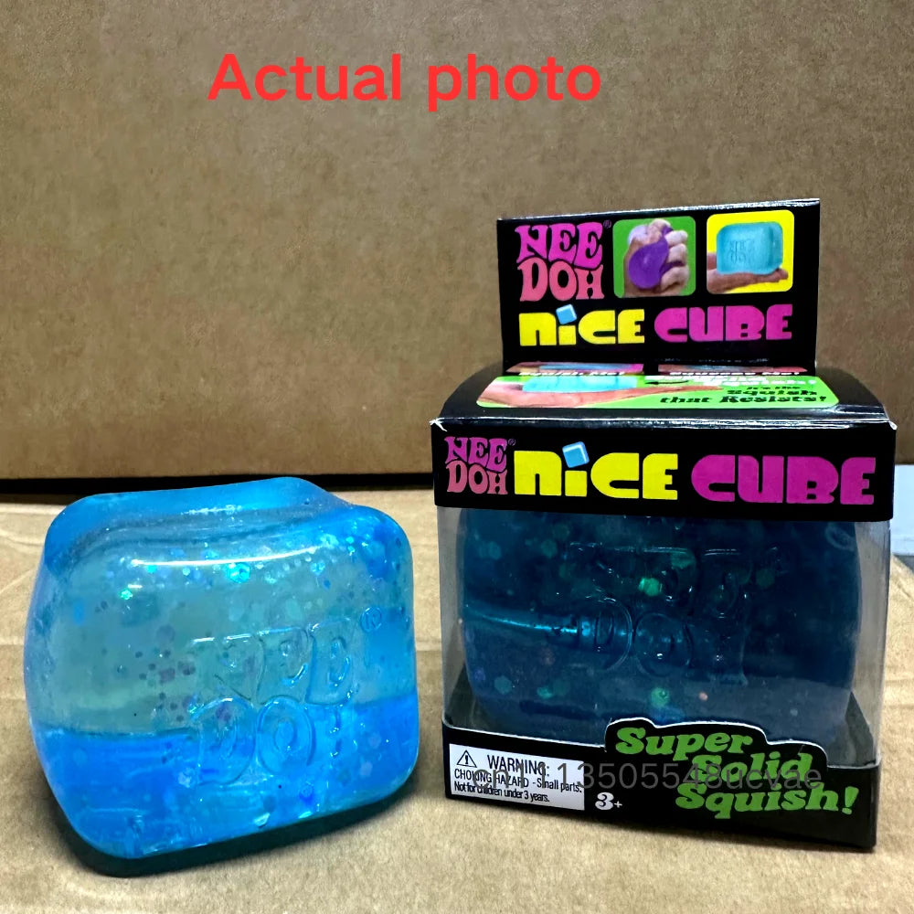 Schylling Nice Cube Series & Jellyfish Sensory Fidget Toy Soft Squishy Squeeze Stress Relief Blind Box for Daily Relax