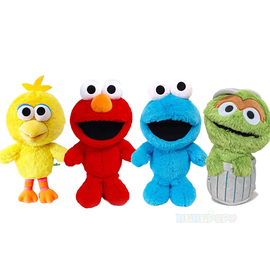 20cm Classic Sesame Street Plush Toy Stuffed Toy Big Bird Elmo Cookie Monster Oscar Official Licensed Soft Doll Lovely Gift