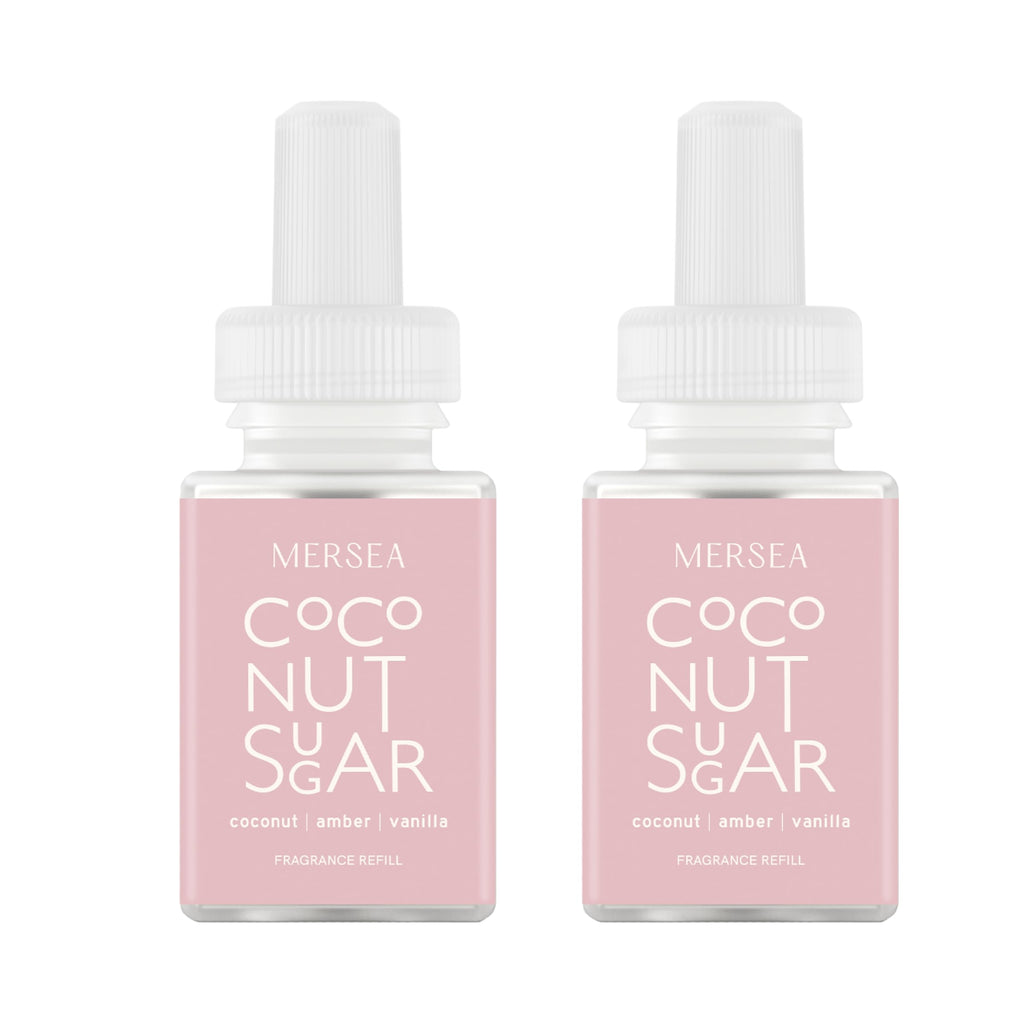 Pura and Mersea - Fragrance Refills for Smart Home Air Diffusers - 2 Pack - Coconut Sugar