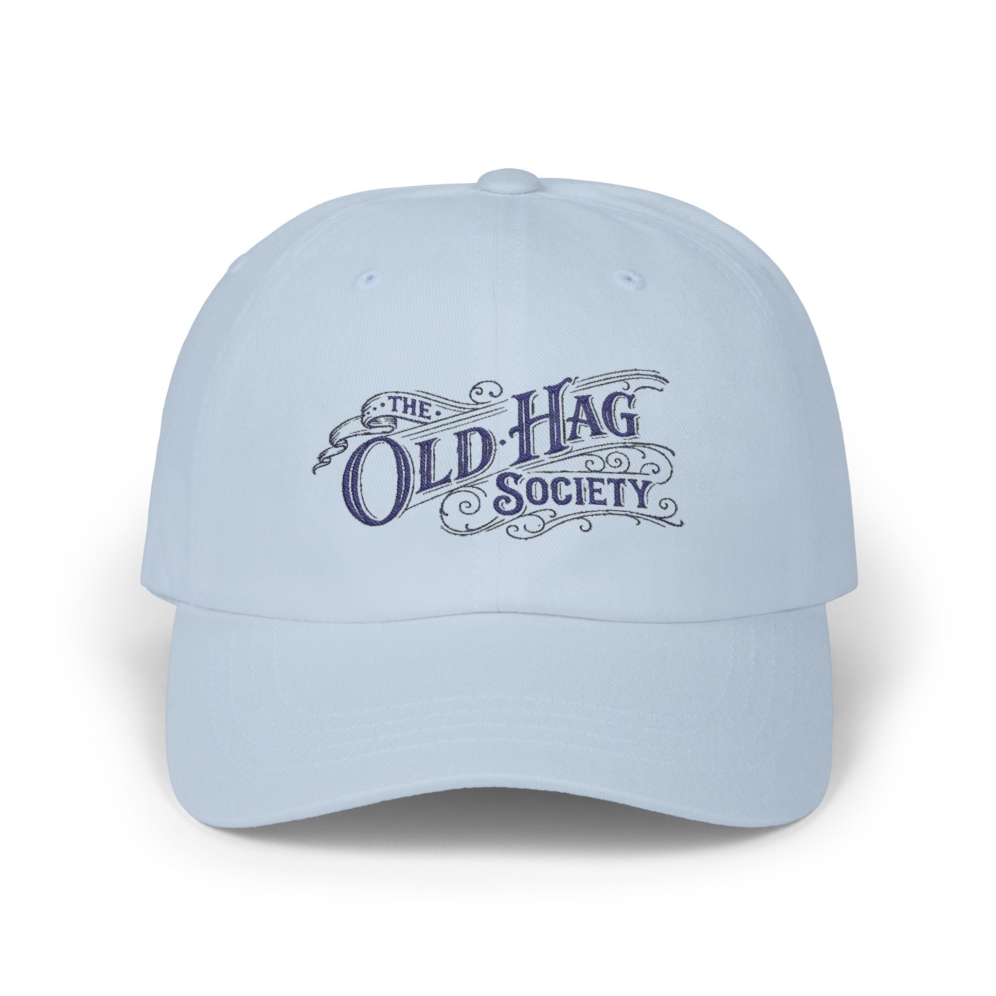 The Old Hag Society Dad Cap | Vintage Script Embroidered Hat