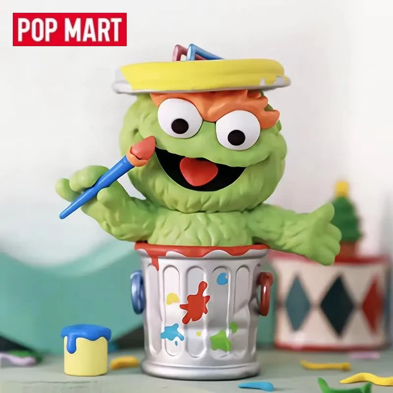 POP MART Sesame Street Party Series Blind Box Toys Kawaii Anime Action Figure Surprise Genuine Original Mystery Box Girls Gift