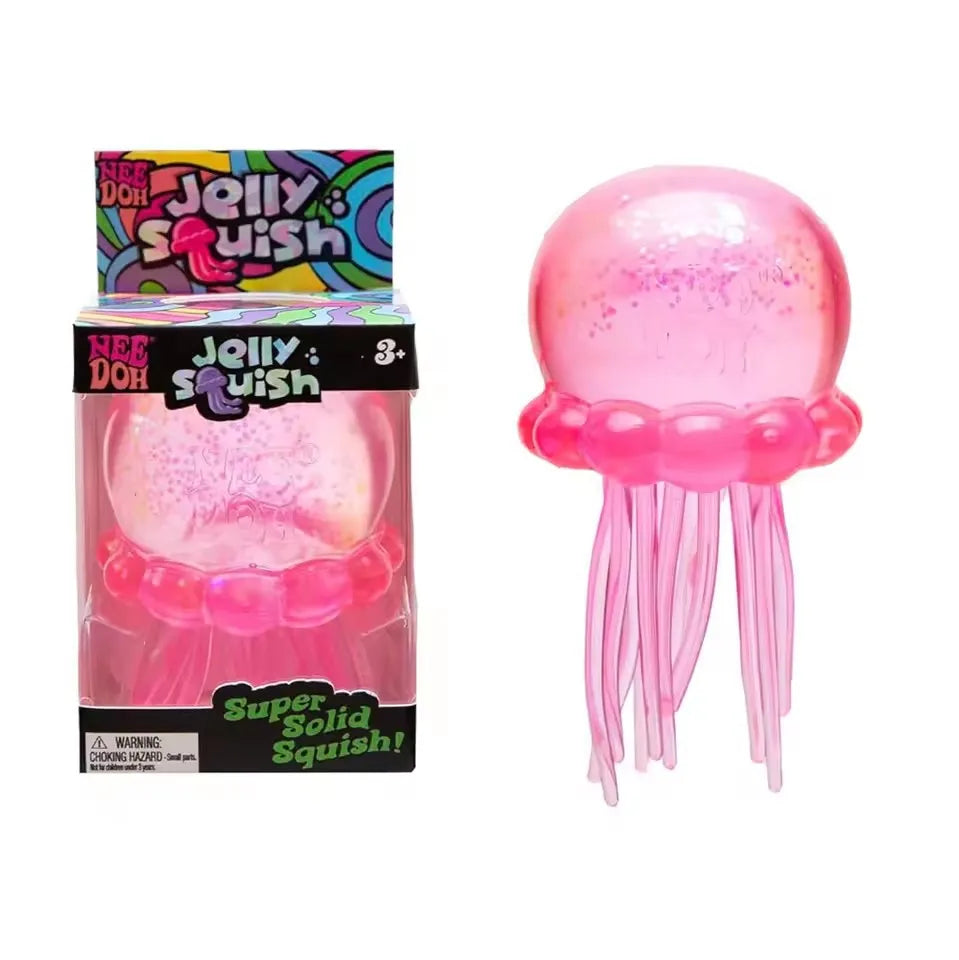 Schylling Nice Cube Series & Jellyfish Sensory Fidget Toy Soft Squishy Squeeze Stress Relief Blind Box for Daily Relax