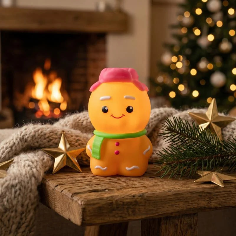 Gingerbread Man Squishy Stress Relief Toy PackageSoft Slow Rising Squeeze Plush For Kids And Adults Christmas Party Table Decor