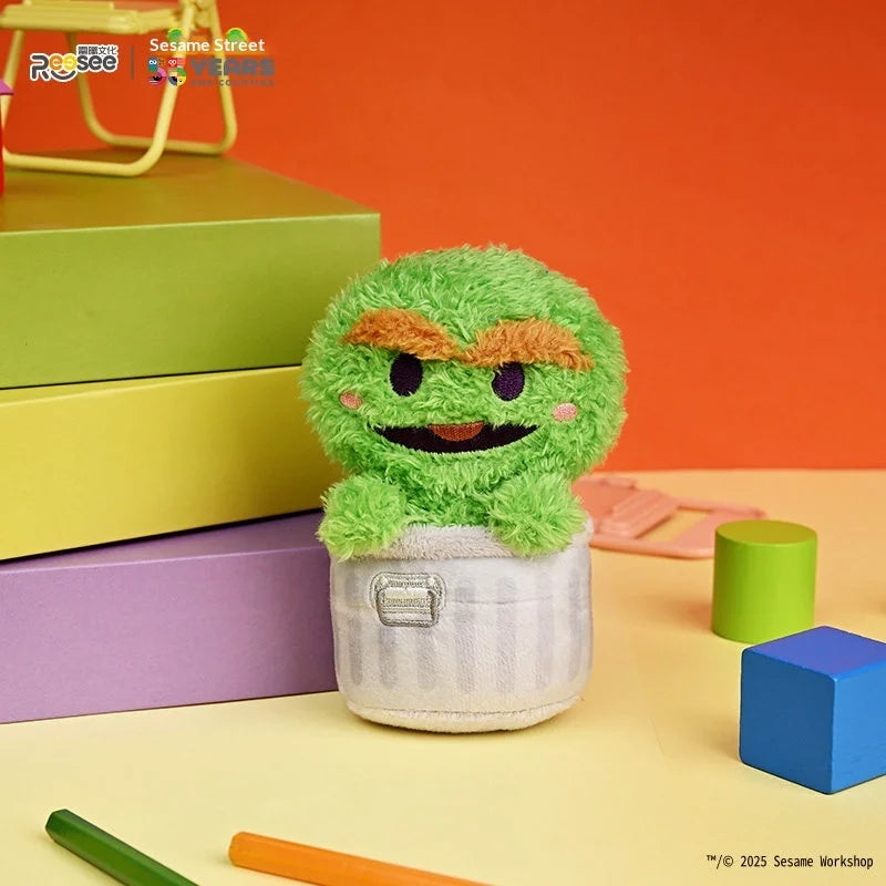 Trendy Licensed Collectible Reesee Sesame Street Series 1 Mystery Blind Box Soft Plush Key Pendant Stylish Indoor Display Gift