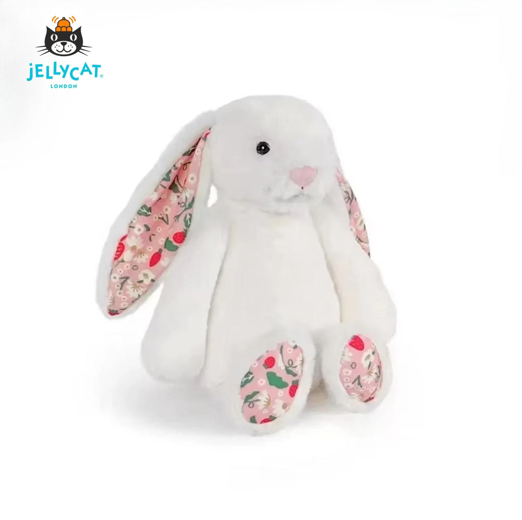 Best-seller  JC Cute Long Ears Rabbit Plush Toy Very Soft White Pink Bunny Doll Sleeping Plushies Home Decor Xmas Gifts Girl