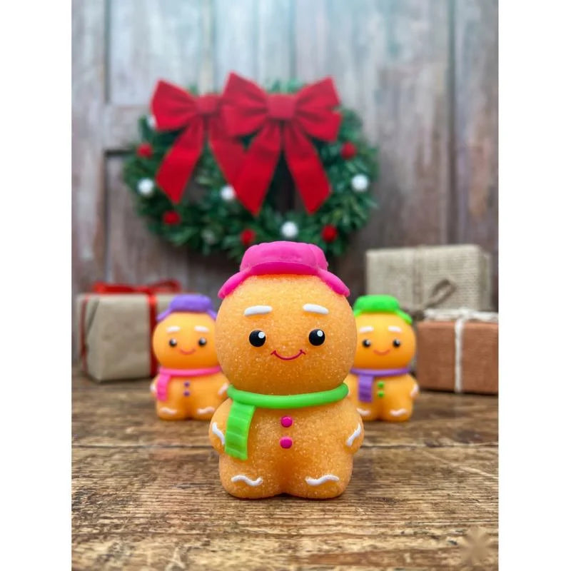 Gingerbread Man Squishy Stress Relief Toy PackageSoft Slow Rising Squeeze Plush For Kids And Adults Christmas Party Table Decor