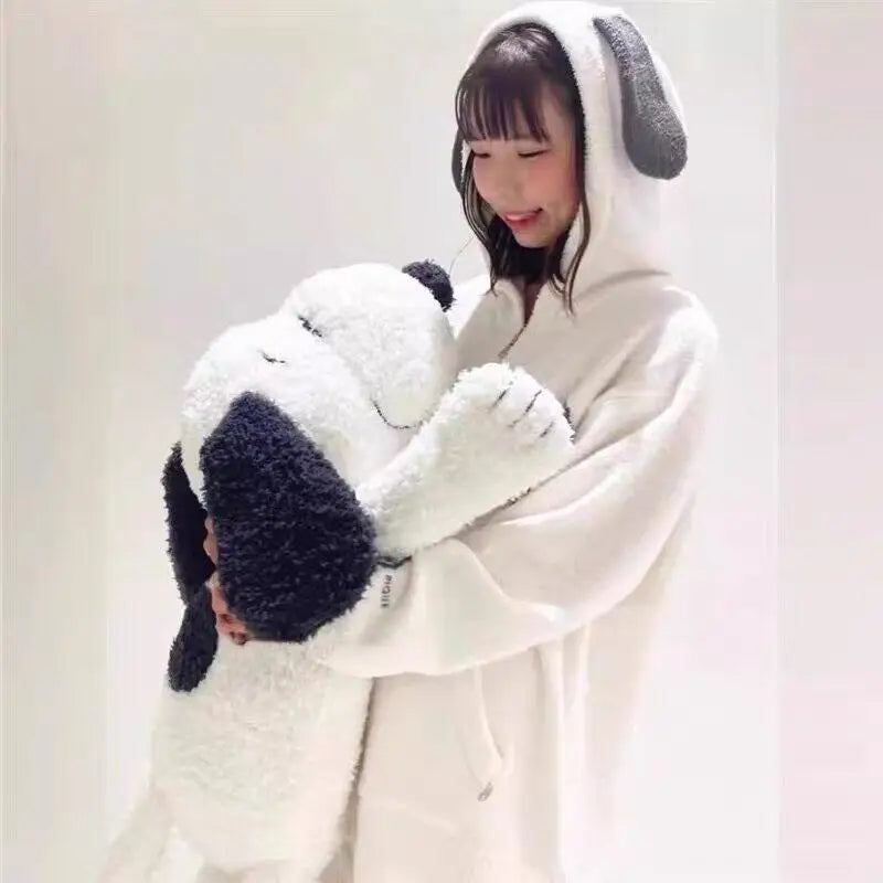 Snoopy Plush Sofa Decoration Kawaikatong Snoopy Doll Pillow Sleeping On The Bed Dog Plush Doll Pillow Gift for Women