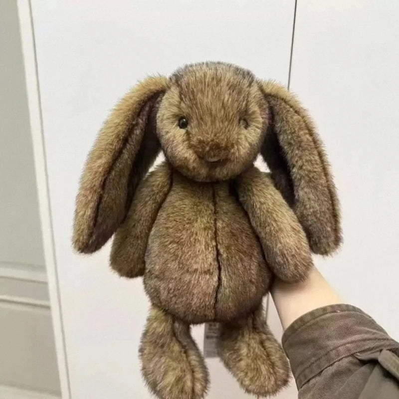 Best-seller  JC Cute Long Ears Rabbit Plush Toy Very Soft White Pink Bunny Doll Sleeping Plushies Home Decor Xmas Gifts Girl