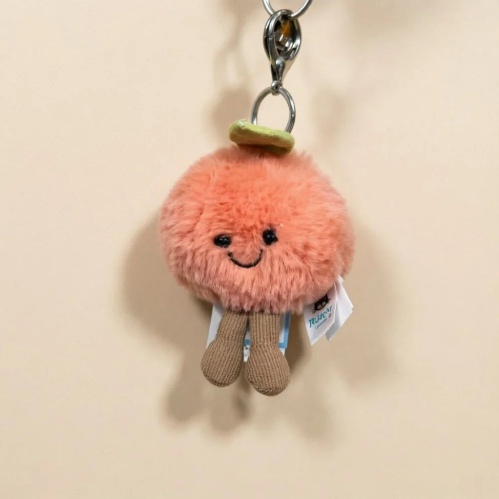 High quality cotton candy plush keychain, sky dragon, croissant toy JC bag charm cake little bear plush keychain decoration gift
