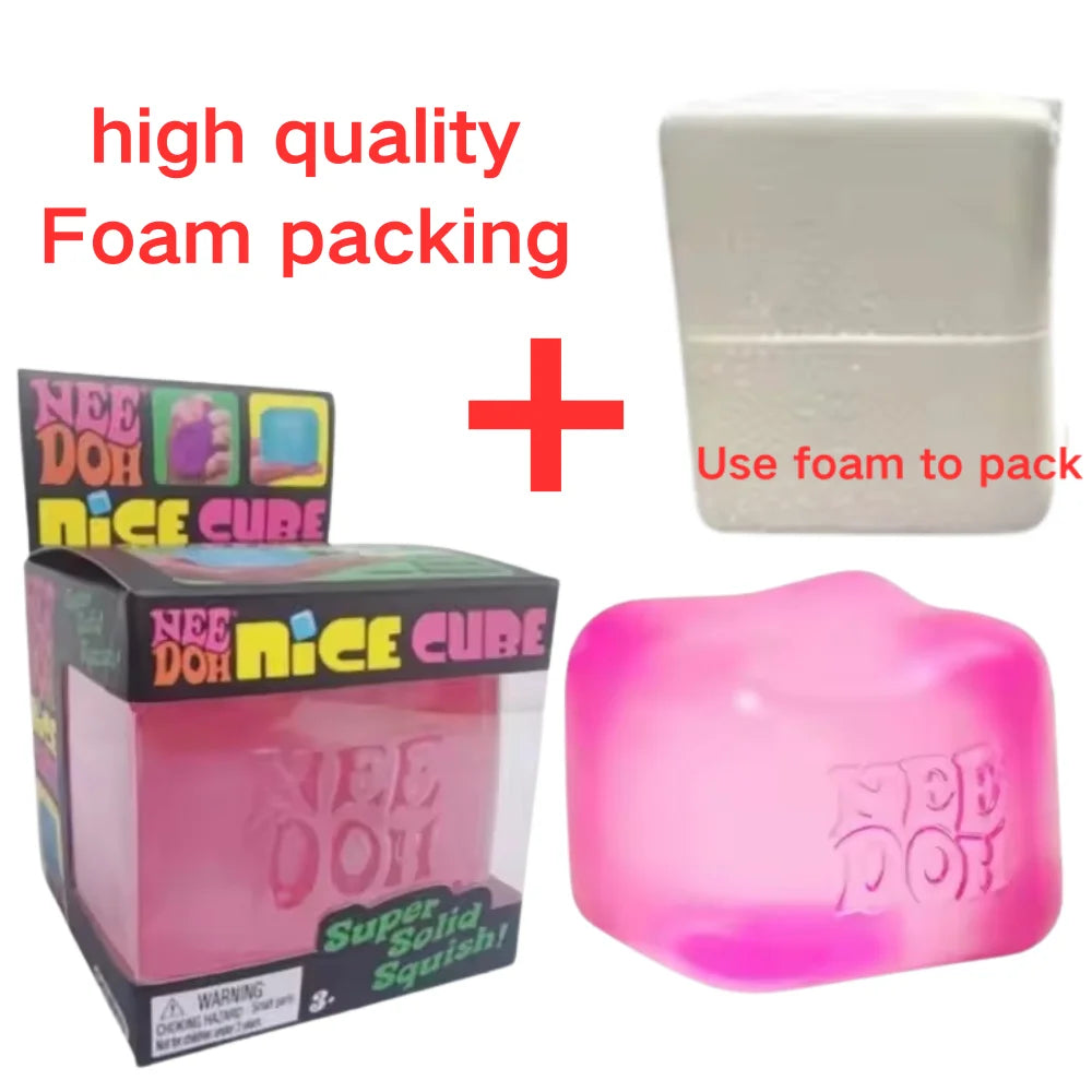 Schylling Nice Cube Series & Jellyfish Sensory Fidget Toy Soft Squishy Squeeze Stress Relief Blind Box for Daily Relax