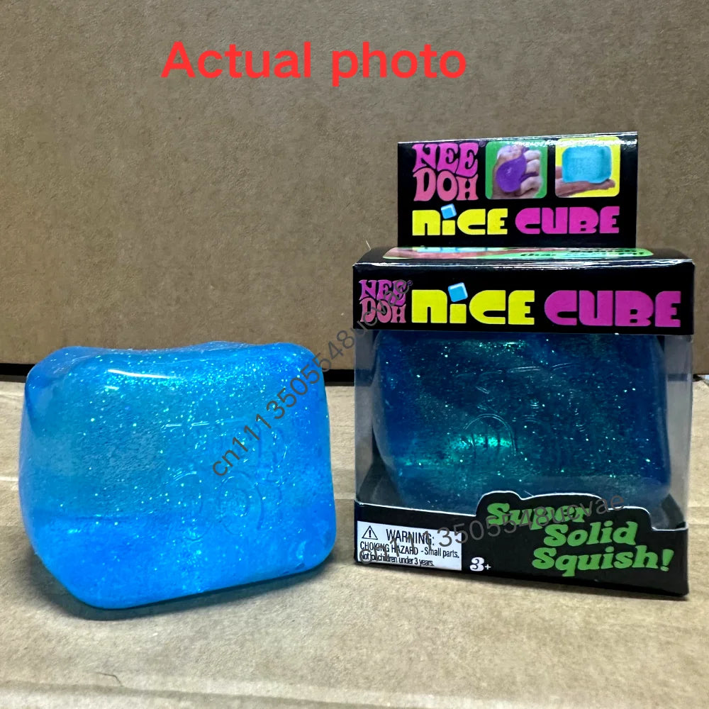 Schylling Nice Cube Series & Jellyfish Sensory Fidget Toy Soft Squishy Squeeze Stress Relief Blind Box for Daily Relax