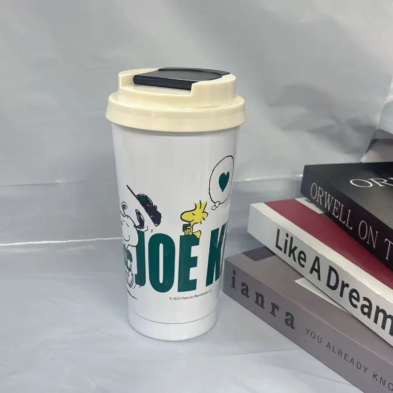 Starbucks × Snoopy Limited Edition Tumbler, 500ml Adorable Peanuts Print Insulated Travel Mug