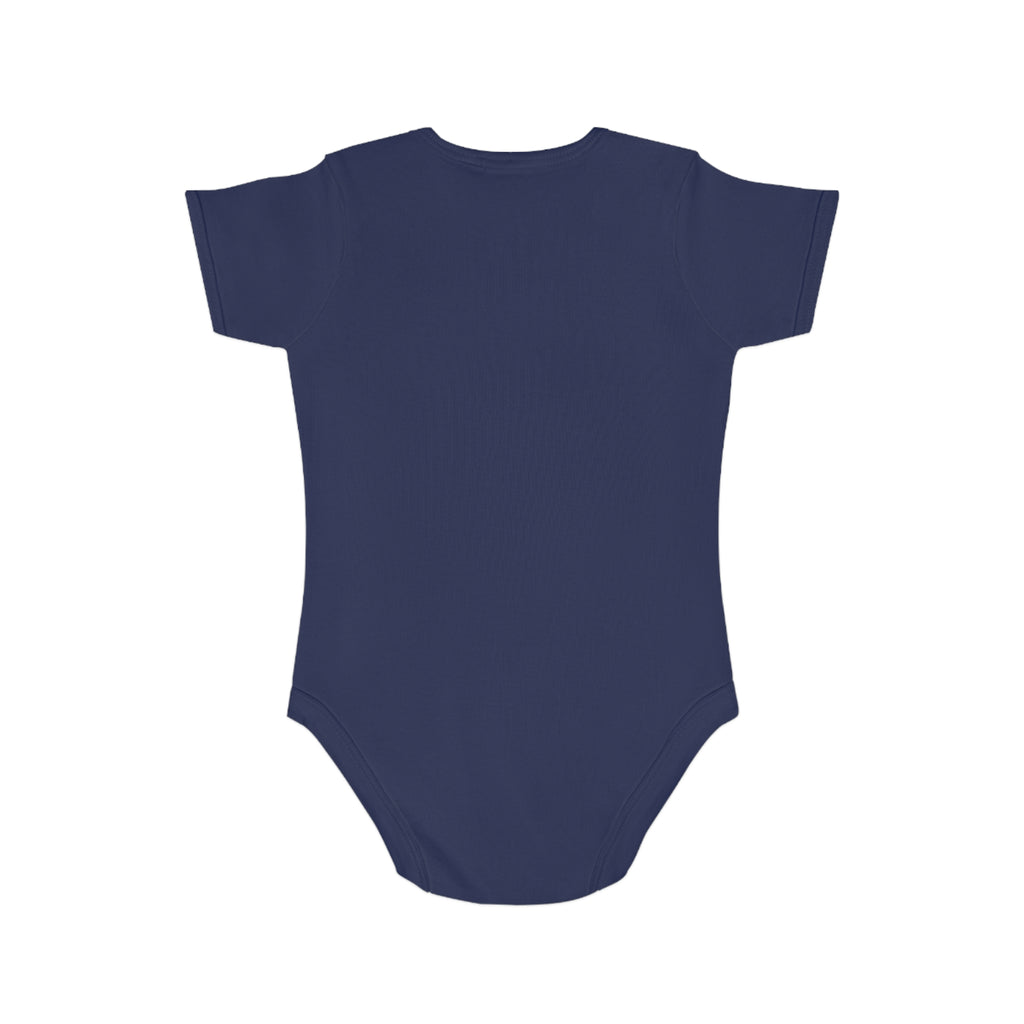 Mom Heart Banner baby bodysuit | tattoo style infant onesie