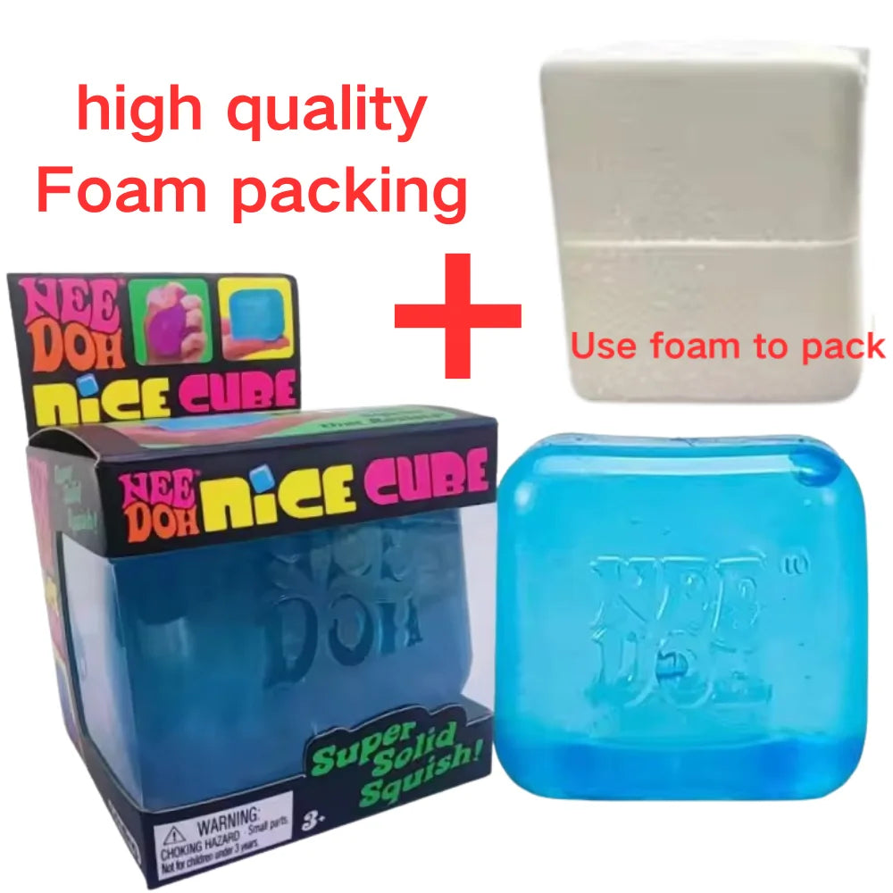 Schylling Nice Cube Series & Jellyfish Sensory Fidget Toy Soft Squishy Squeeze Stress Relief Blind Box for Daily Relax
