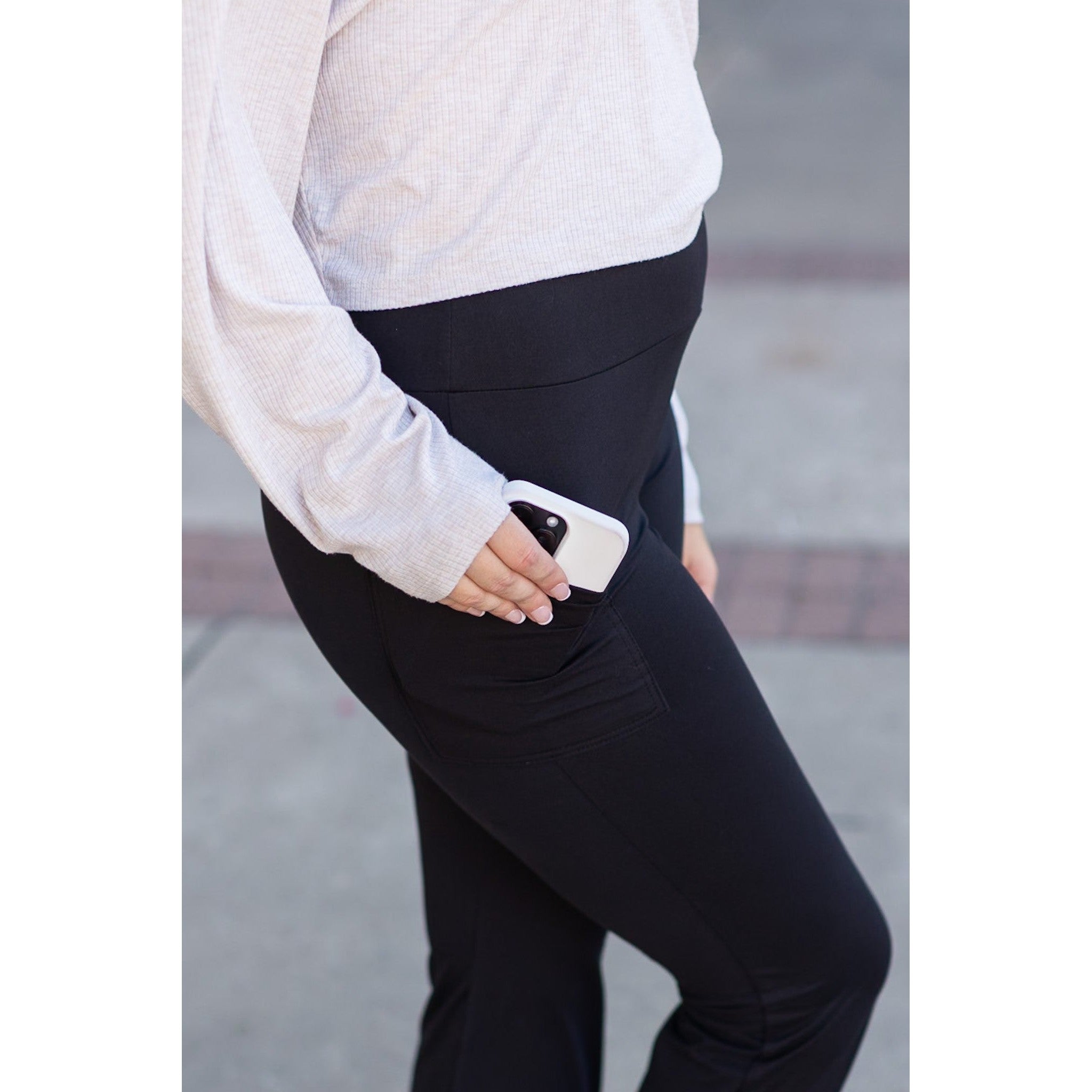 Vanessa - Black Bootcut Leggings