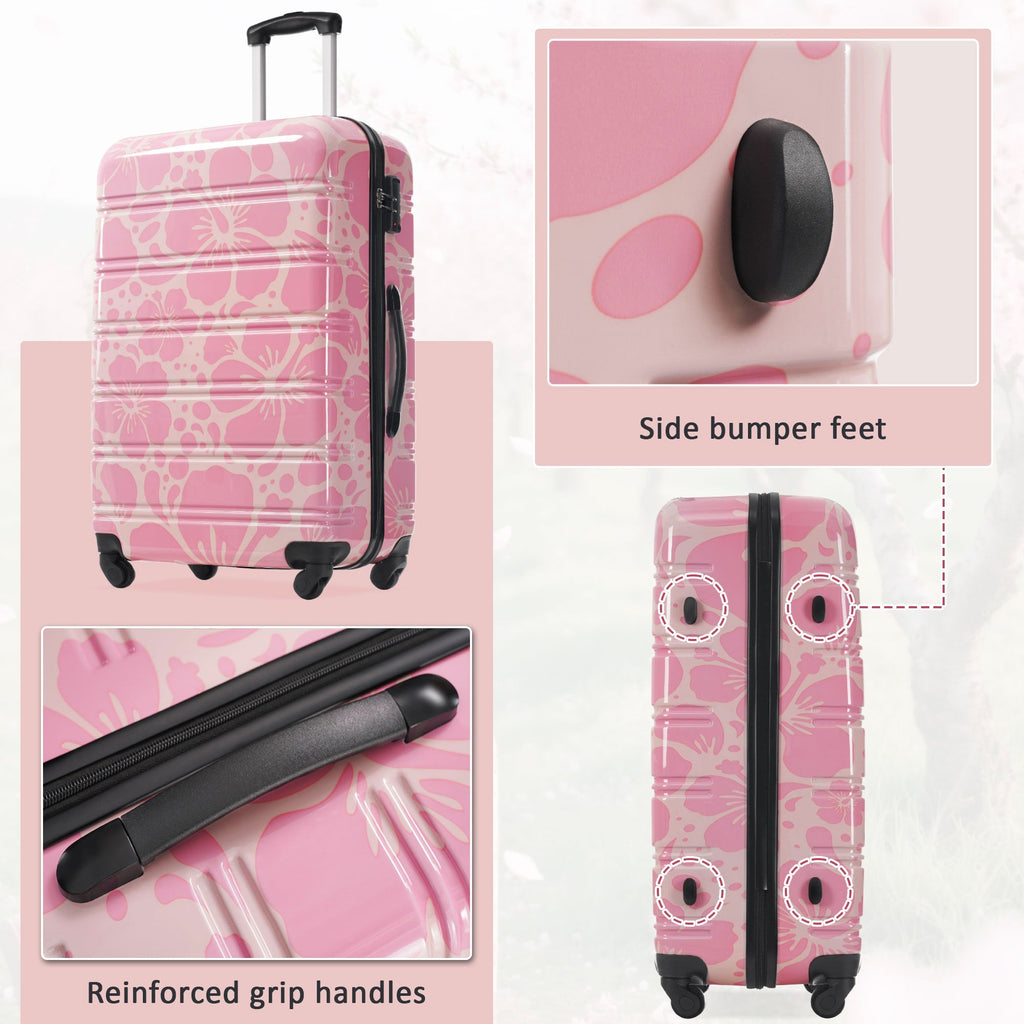 Hardshell Luggage Set 3-Piece Spinner Suitcases with TSA Lock
