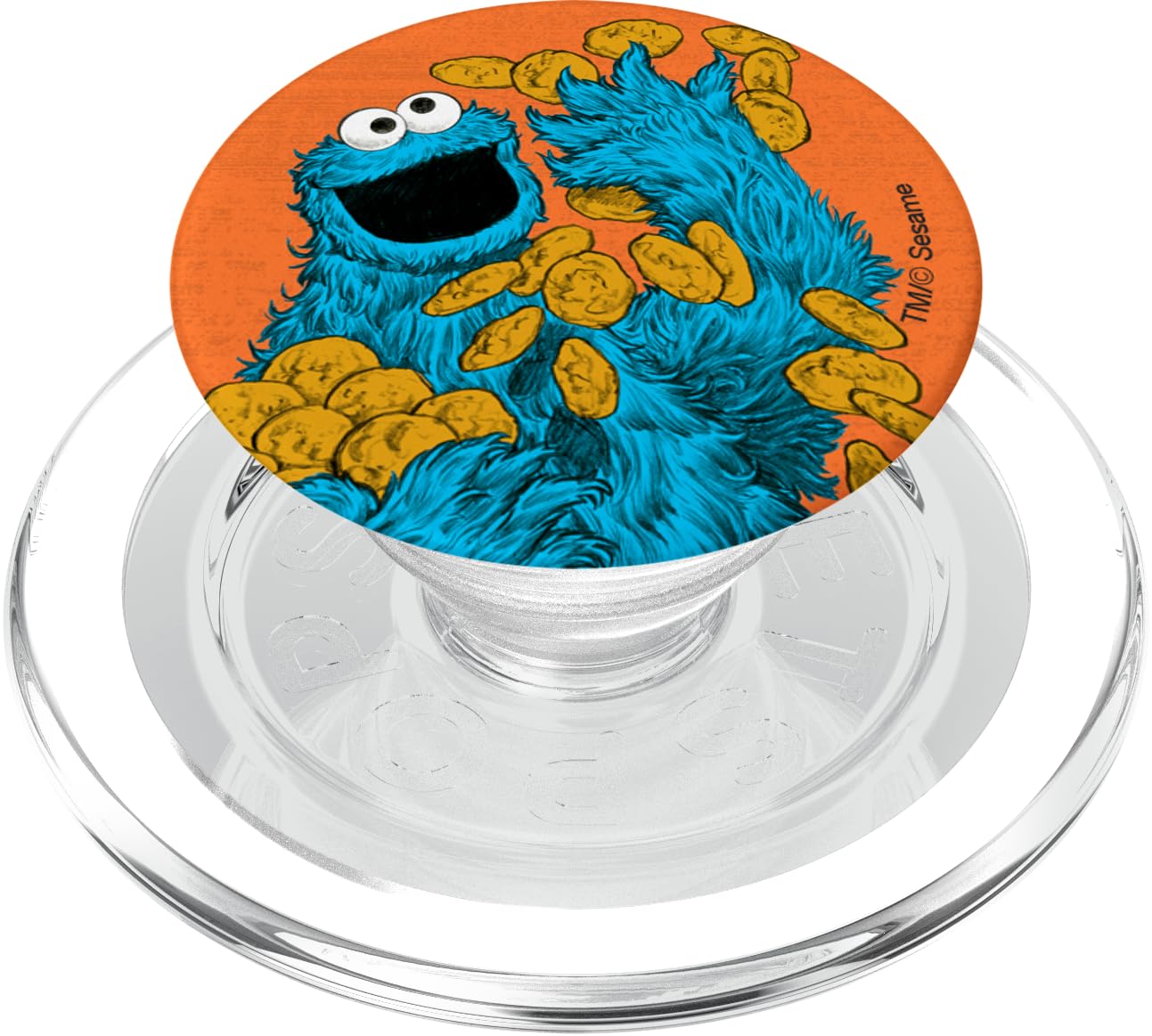 Sesame Street Cookie Monster PopSockets MagSafe PopGrip for iPhone