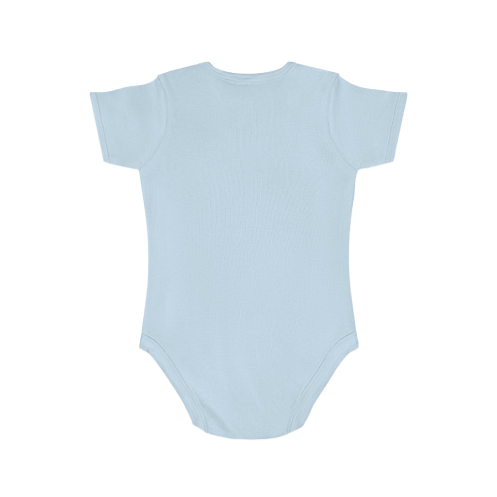 Mom Heart Banner baby bodysuit | tattoo style infant onesie