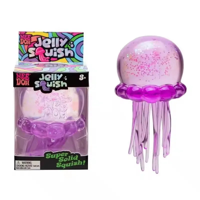 Schylling Nice Cube Series & Jellyfish Sensory Fidget Toy Soft Squishy Squeeze Stress Relief Blind Box for Daily Relax