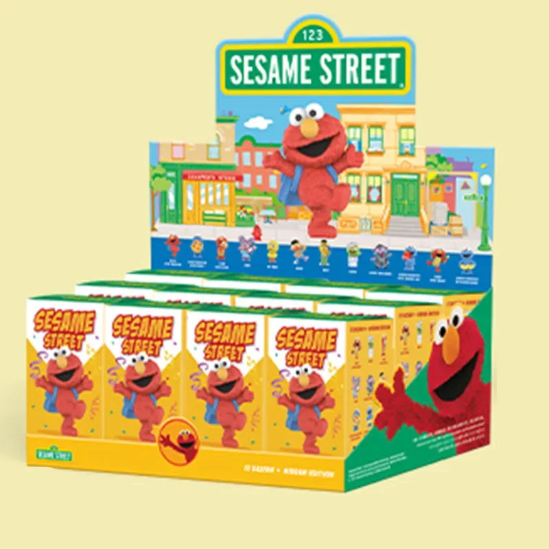 POP MART Sesame Street Basics Genuine Blind Box Mystery Box Guess Bag Toys Doll Cute Anime Figure Desktop