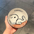 Cute Snoopy Tableware Ceramic Bowl Beautiful And High-Value Kawaii  Set Bowl Anime Cartoon Household Tableware Suit Gift