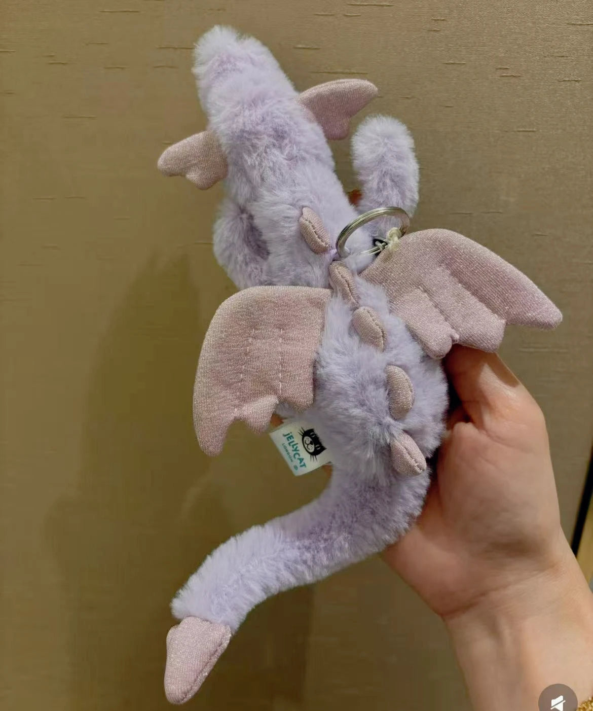 High quality cotton candy plush keychain, sky dragon, croissant toy JC bag charm cake little bear plush keychain decoration gift