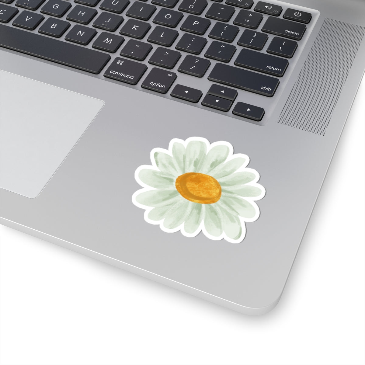 Hand-Painted Daisy Kiss-Cut Sticker | Floral Laptop Decal | Watercolor Flower