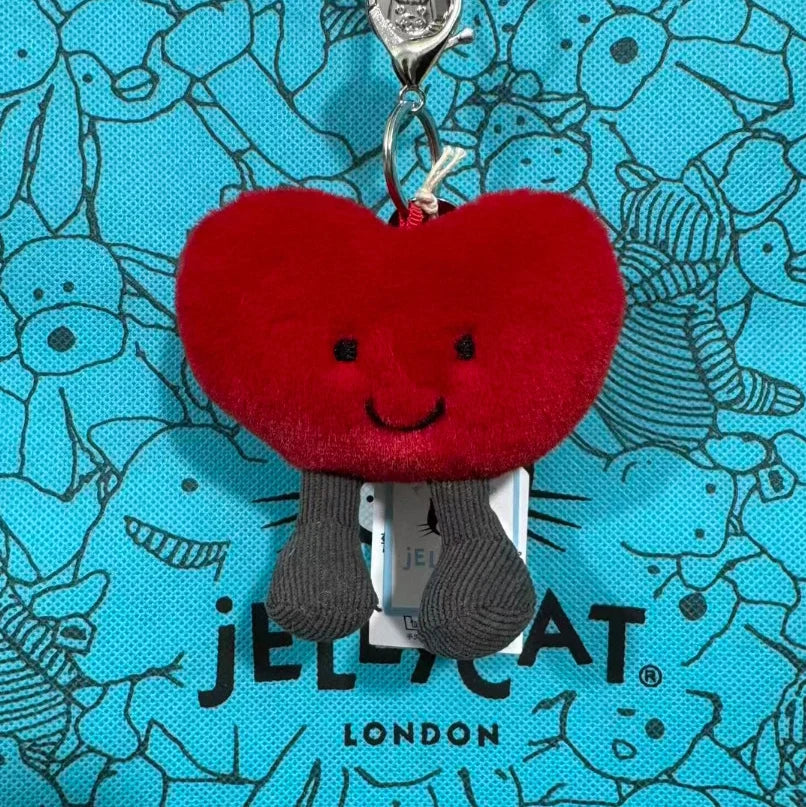 Hot-selling UK limited edition tea bag marshmallow cartoon cat plush interactive toy pet girl gift graduation seasongiftkeychain