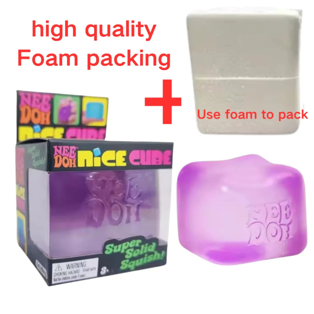 Schylling Nice Cube Series & Jellyfish Sensory Fidget Toy Soft Squishy Squeeze Stress Relief Blind Box for Daily Relax