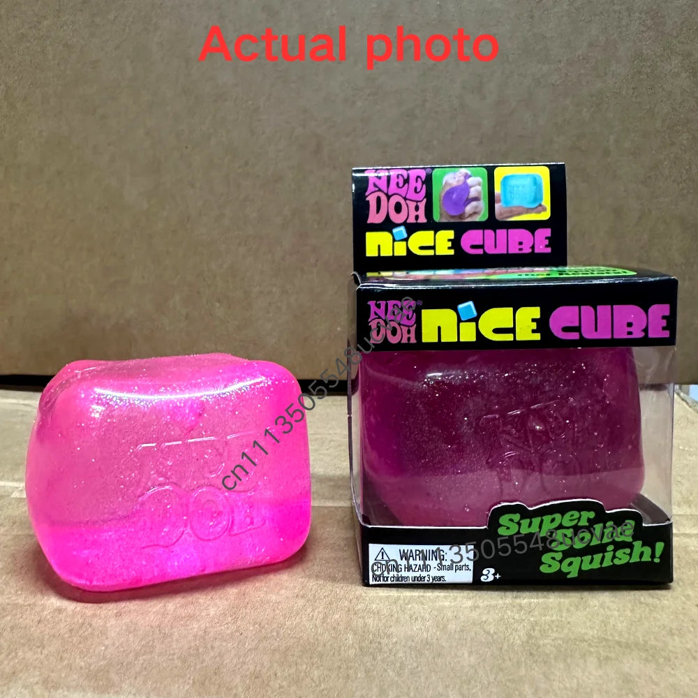 Schylling Nice Cube Series & Jellyfish Sensory Fidget Toy Soft Squishy Squeeze Stress Relief Blind Box for Daily Relax