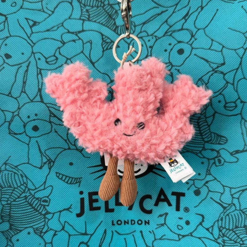 Hot-selling UK limited edition tea bag marshmallow cartoon cat plush interactive toy pet girl gift graduation seasongiftkeychain