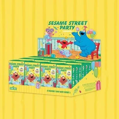 POP MART Sesame Street Party Series Blind Box Toys Kawaii Anime Action Figure Surprise Genuine Original Mystery Box Girls Gift