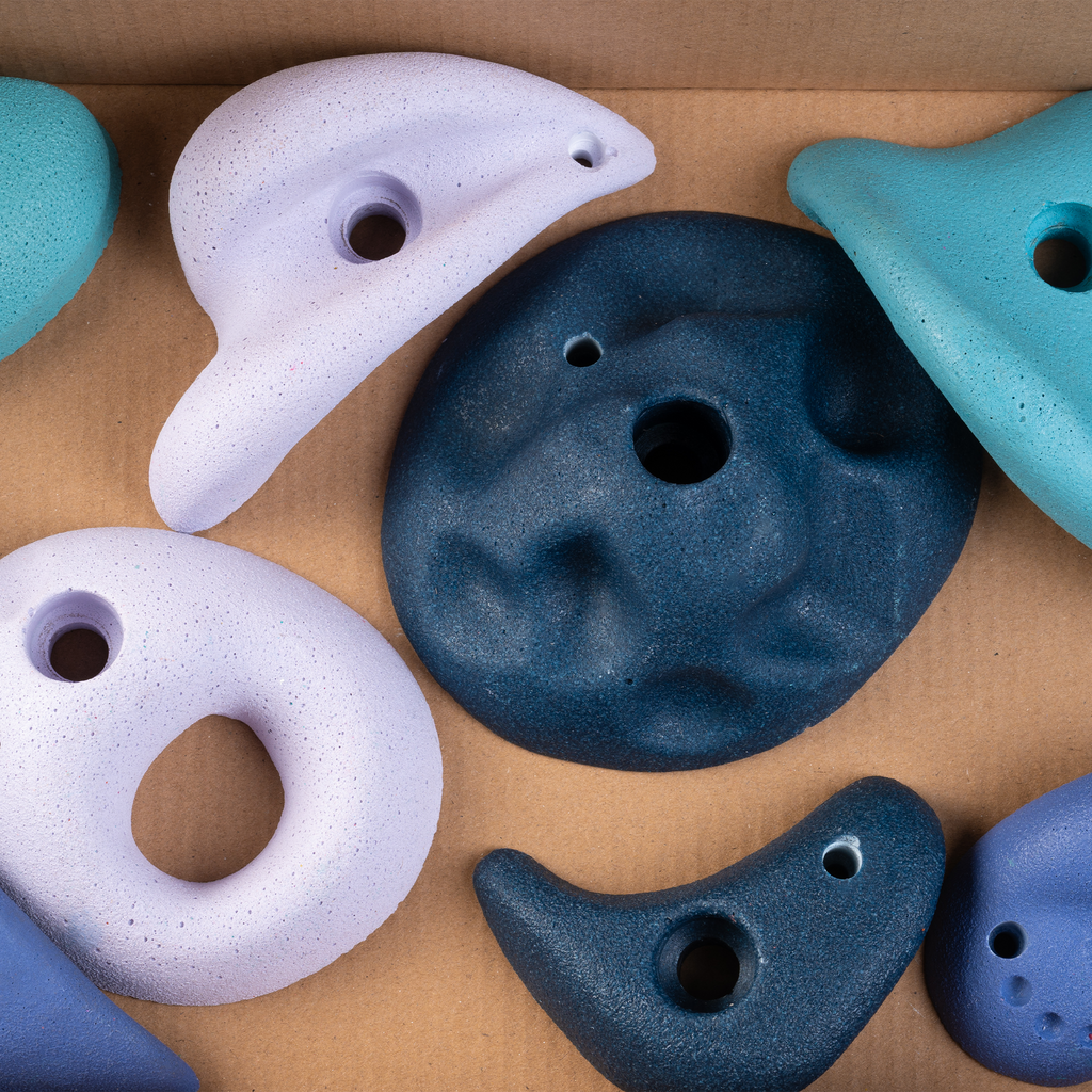 Premium Rock Climbing Holds (Aurora) - Glow-in-the-Dark Rock Climbing Holds