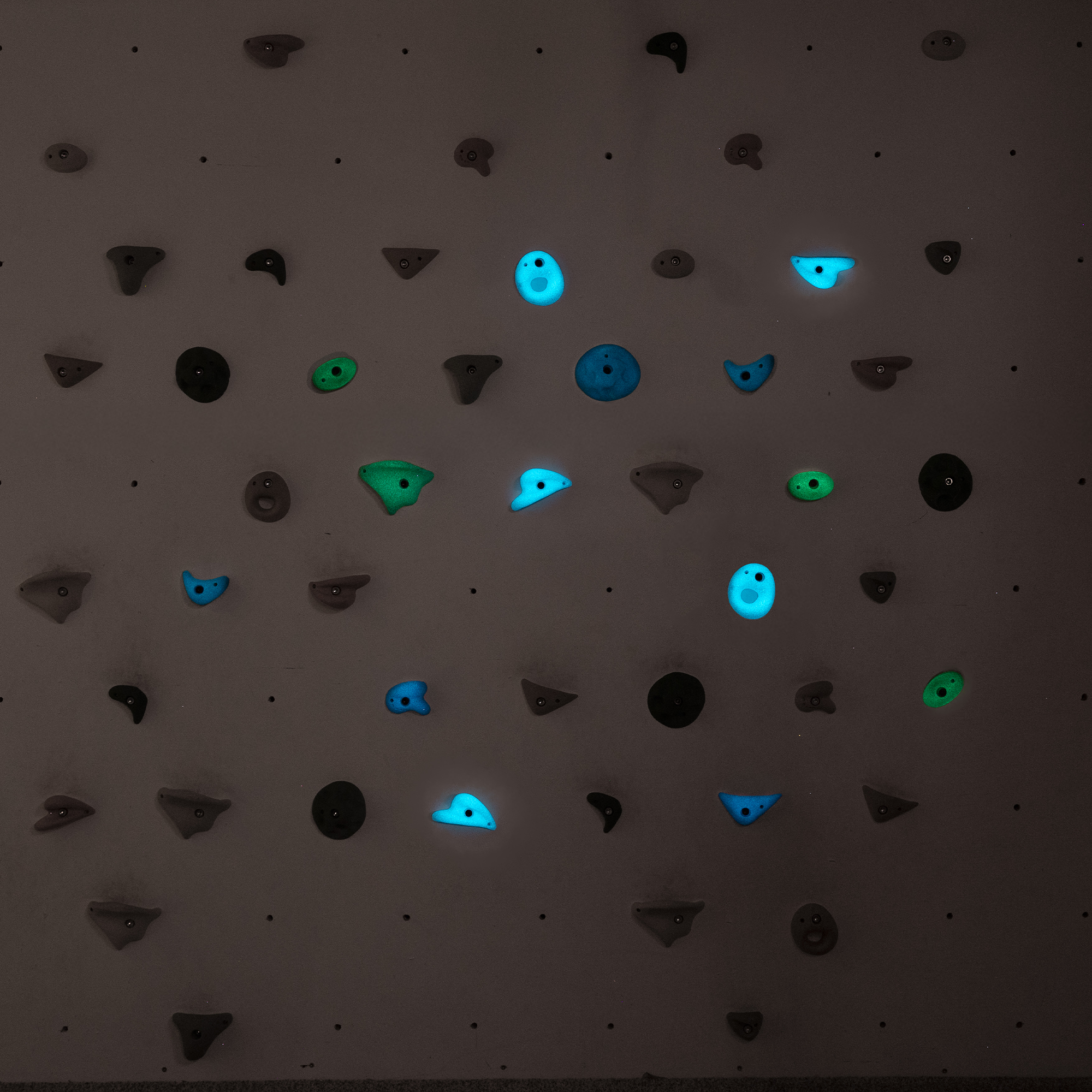 Premium Rock Climbing Holds (Aurora) - Glow-in-the-Dark Rock Climbing Holds